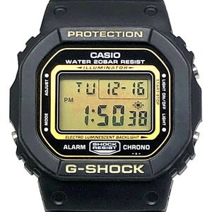 G-SHOCK CASIO Watch DW-056GM-9 GOLD DEFENDER Gold Defender Square Black Blue ...
